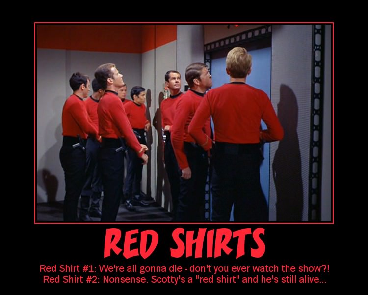 star trek red shirt t shirt