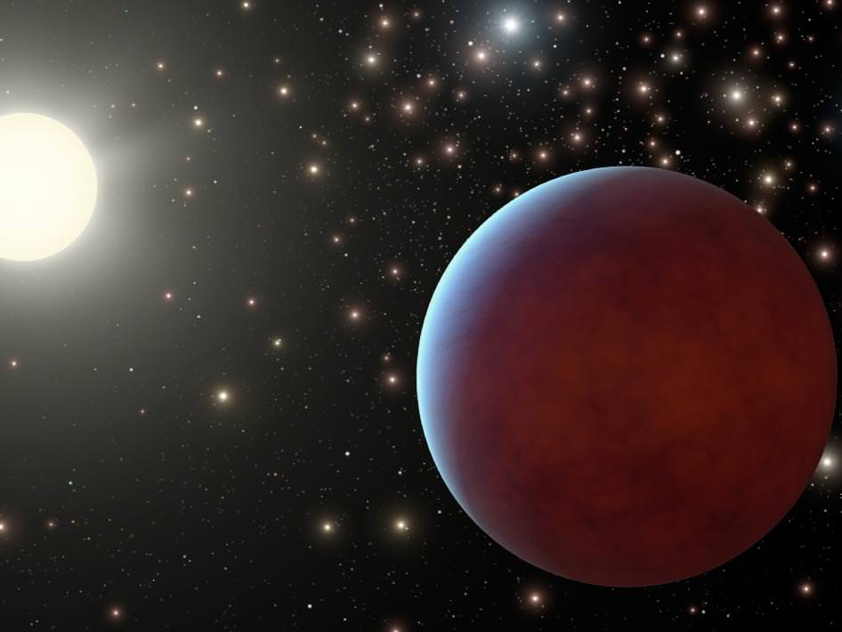Artist's illustration of a planet within a cluster. Image credit: NASA/JPL-Caltech