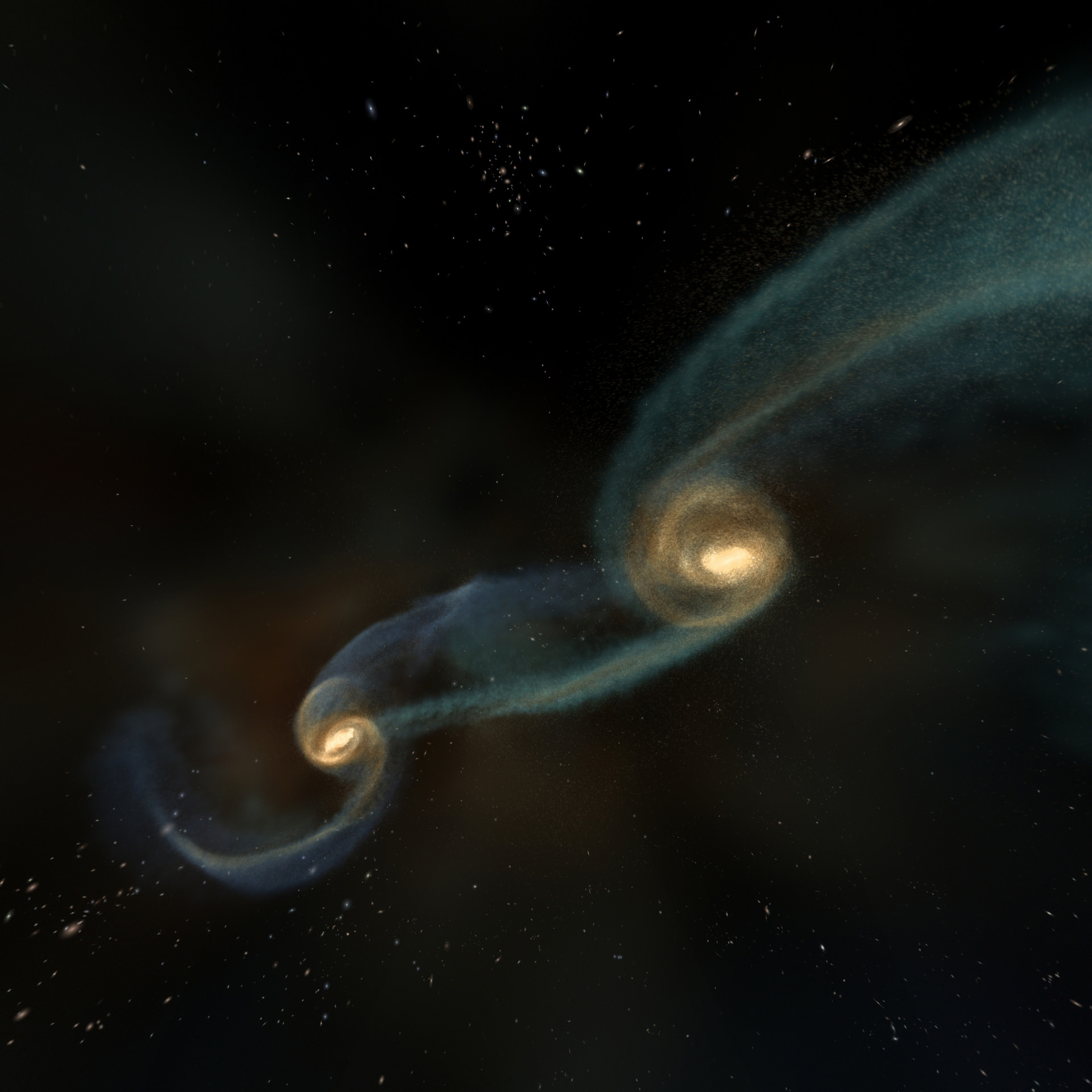Simulation of colliding black holes