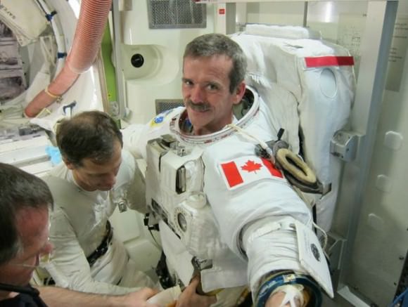 Canadian astronaut Chris Hadfield prior to his world-famous Expedition 34/35 mission in 2013. Credit: NASA
