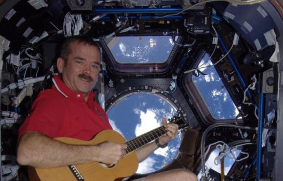Canadian astronaut Chris Hadfield in the Cupola of the International Space Station. Credit: NASA/CSA