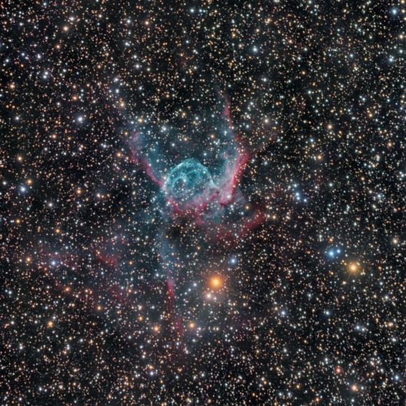 Thor's Helmet in Canis Major. Credit and copyright: Rolf Wahl Olsen.