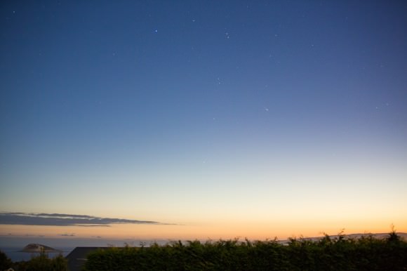Comet PanSTARRS on feb. 22, 2013 from Dunedin, New Zealand. Credit: Dave Curtis.