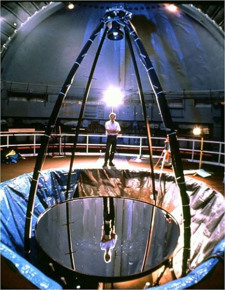 The Liquid Mirror Telescope used at the NASA Orbital Debris Observatory. (Credit: NASA Orbital Debris Program Office)