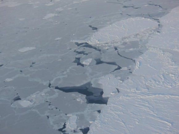 Sea ice in the southern Beaufort Sea. Credit: NASA
