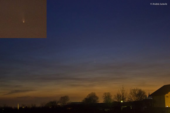 Comet PANSTARRS on March 17, 2013. Credit and copyright: Andrei Juravle. 