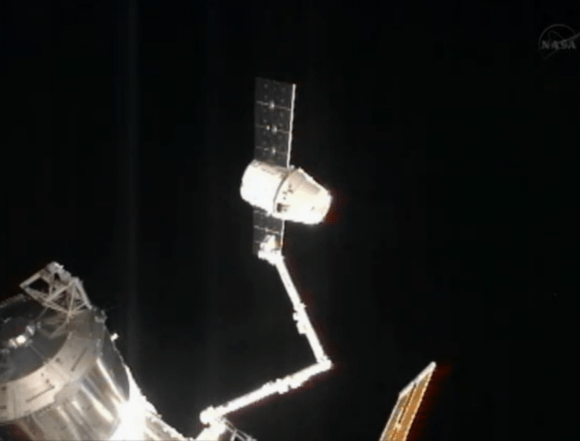 Dragon was released from the International Space Station on March 26, 2013 during the CRS-2 mission. Credit: SpaceX.