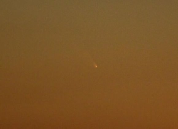 Comet PanSTARRS as imaged by Mike Weasner from Cassiopeia Observatory in southern Arizona on the night of March 10th. Used with permission. 