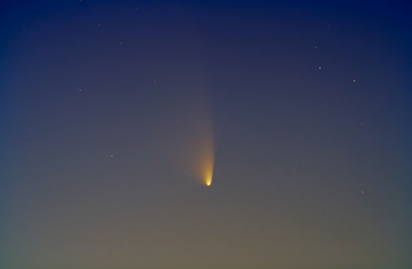 Comet PANSTARRS over Arizona on March 16, 2013. Credit and copyright: Chris Schur