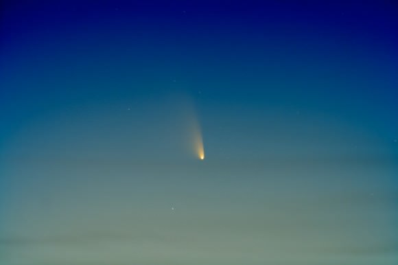 Comet PANSTARRS on March 14, 2013, as seen in the Arizona skies. Credit and copyright: Chris Schur. 