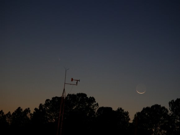 Comet PANSTARRS as seen from Gastonia, North Carolina on March 12, 2013. Credit and copyright: Jim Craig. 