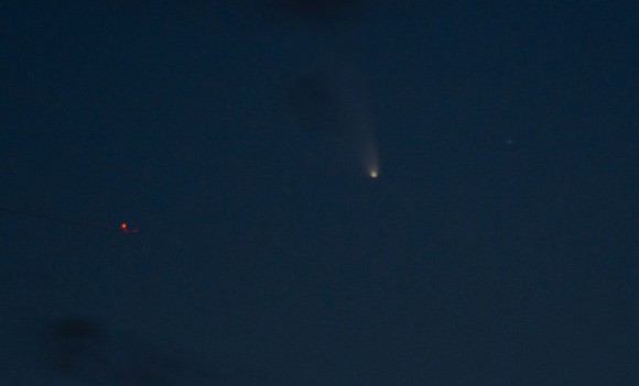 Another first view of Comet PANSTARRS from Valencia, Spain on March 14, 2013. Credit and copyright: Alejandro Garcia. 