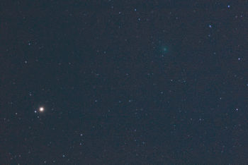 Animation of Comet Lemmon as it passes the star Gamma Crucis on January 17th. (Courtesy of Luis Argerich. Used with permission).