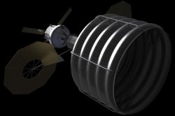 Concept of Spacecraft with Asteroid Capture Mechanism Deployed. Credit: NASA.