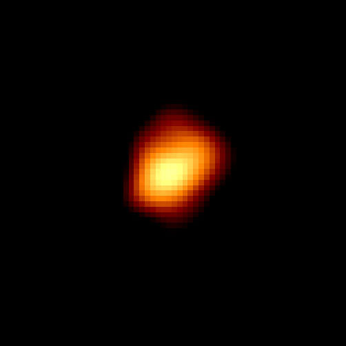 The variable star Mira as imaged by the Hubble Space Telescope. (Credit: NASA/STScl/Margarita Karovska at the Harvard-Smithsonian Center for Astrophysics).