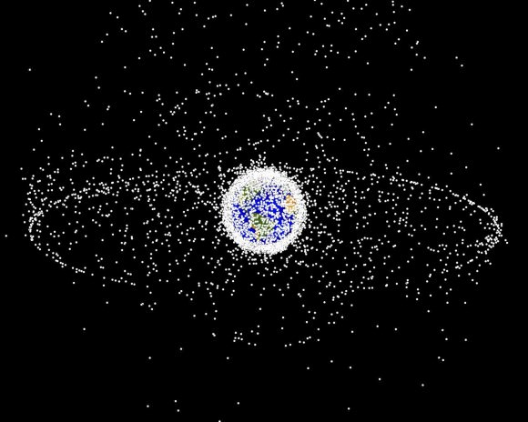 Space debris has been identified as a growing risk for satellites and other space infrastructure. Credit: NASA