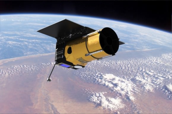 Artist concept of the Arkyd telescope in space. Credit: Planetary Resources Inc. 