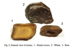 Stones found by Andrei Zlobin in the Khushmo River (A. Zlobin)
