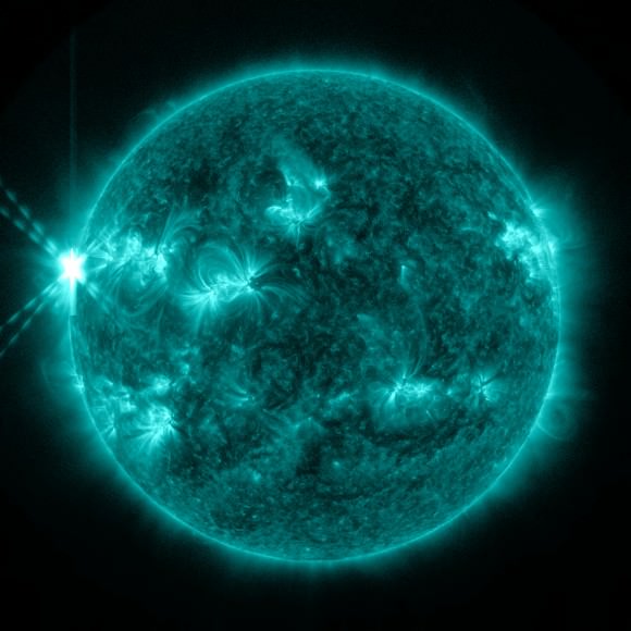 SDO image of an X2.8-class flare on May 13, 2013. Credit: NASA/SDO