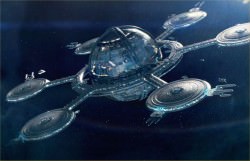 A Star Trek-inspired space station. 