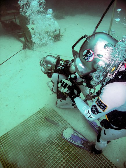 ESA astronaut Timothy Peake trains for the NEEMO 16 underwater mission. Credit: NASA