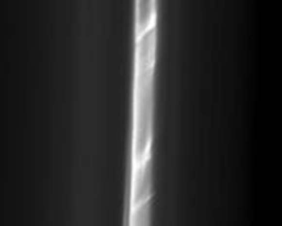 Detail of ladder structure in the F ring