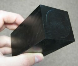 A block of tissue-equivalent plastic (Credit: UNH)