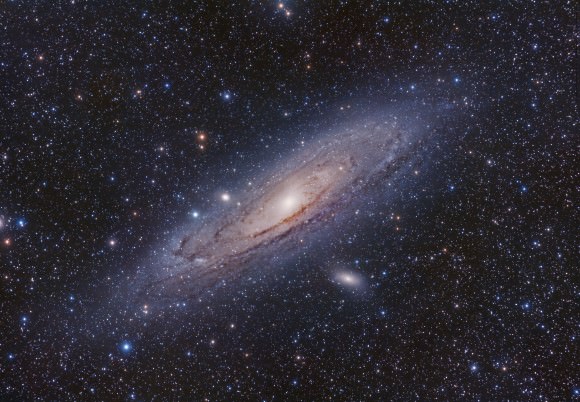 Color view of M31 (The Andromeda Galaxy). Credit and copyright: Terry Hancock. 