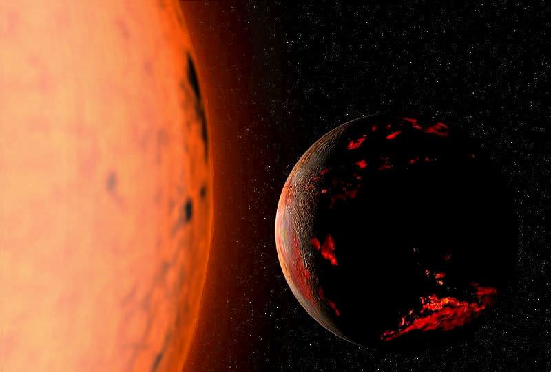 Earth scorched by red giant Sun