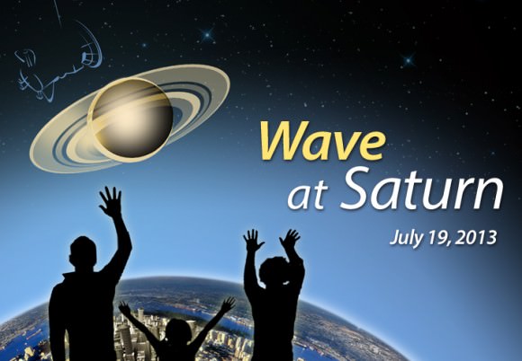 The 'Wave at Saturn" event will be the first time Earthlings have had advance notice that their picture will be taken from interplanetary distances. Credit: NASA/JPL-Caltech