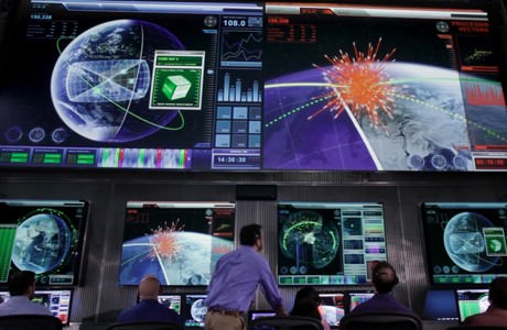 The control center display of the prototype for the next generation Space Fence. (Credit: Lockheed Martin). 