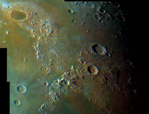 Plato to Aristillus to Aristoteles in Color - 8/26/13. Credit and copyright: Fred Locklear. 