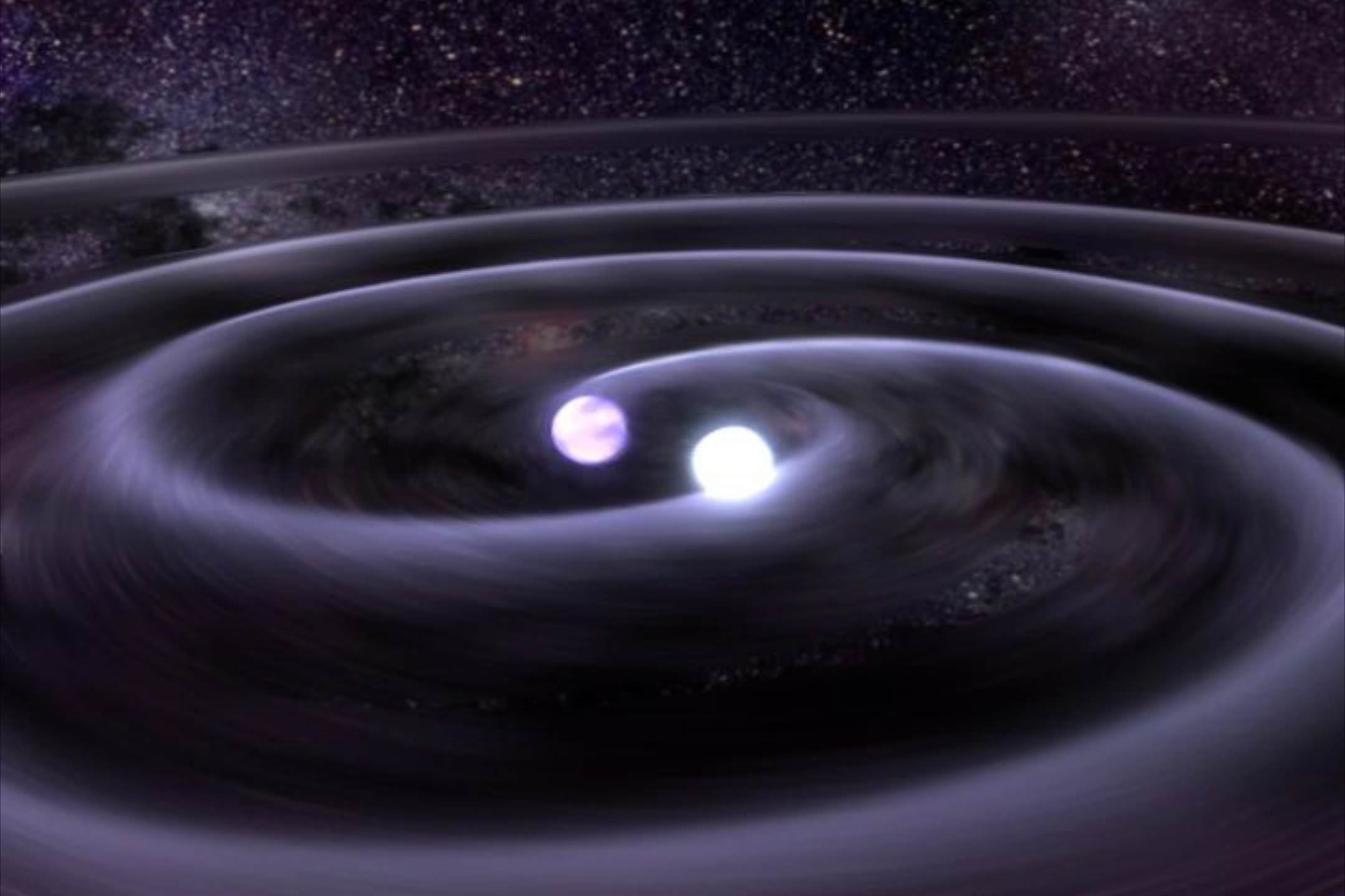 2 звезды в космосе. Черная дыра. Гравитационные волны. Космические объекты. Гравитационные волны астрономия.