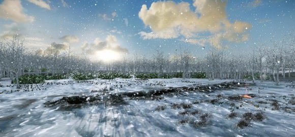 Artist’s conception of the Warren Field site during the winter solstice. (Credit: The University of Birmingham). Credit: The University of Birmingham