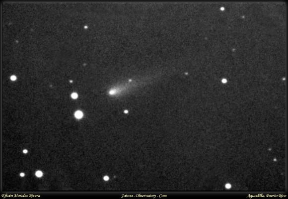 Comet ISON imaged by Efrain Morales on September 22nd. (Credit: Efrain Morales/Jaicoa Observatory, used with permission).