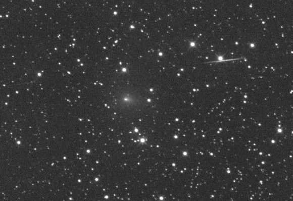 Comet C/2013 R1 Lovejoy photographed on Sept. 10. The comet is visible in larger amateur telescopes in September but may brighten to small scope visibility in November. Credit: Michael Jaeger