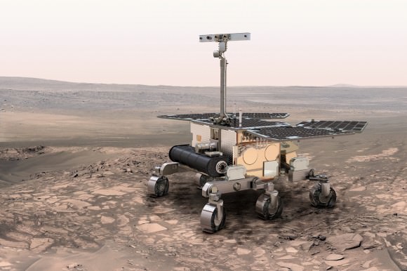 An artist's conception of the European Space Agency's ExoMars rover, scheduled to launch in 2018. Credit: ESA