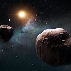 an asteroid is coined a Near Earth Asteroid (NEA) when its trajectory brings it within 1.3 AU from the Sun and  hence within 0.3 AU of the Earth's orbit.