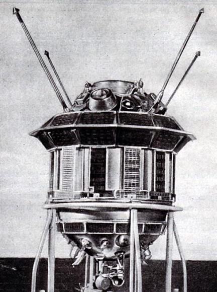 Luna 3 probe sent to the moon by the then Soviet Union. It held two cameras and its own film processing lab. Credit: NASA