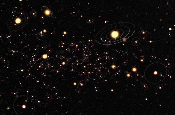 Planets everywhere. So where are the aliens? Credit: ESO/M. Kornmesser