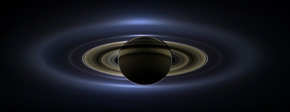 The full mosaic from the Cassini imaging team of Saturn on July 19, 2013... the "Day the Earth Smiled"