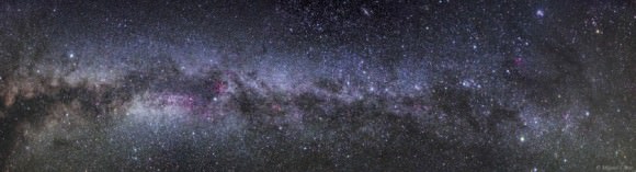 The Milky Way Galaxy – Deep Sky Wide Field view, captured from Los Andenes, near Roque de Los Muchahos, in La Palma, Canary Island. Credit and copyright: Miguel Claro. 