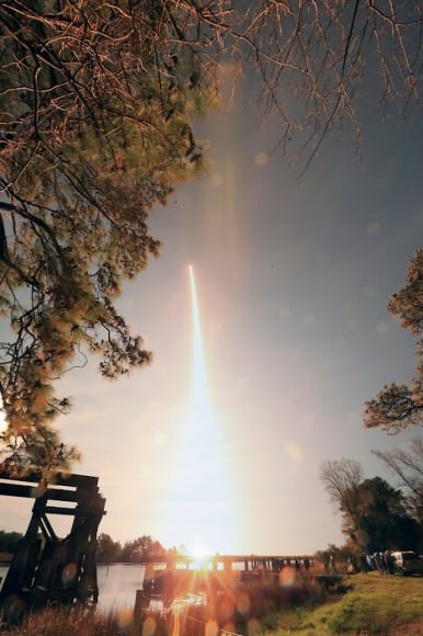 Minotaur 1 rocket from NASA's Wallops Flight Facility in Virginia on Nov. 19, 2013. Credit: NASA/Jeremy Eggers. 