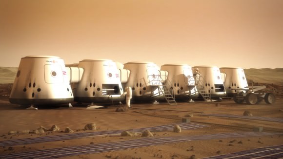 Artist's conception of Mars One human settlement. Credit: Mars One/Brian Versteeg