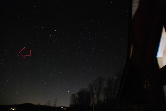 A 2012 Geminid captured by the author from Mars Hill. North Carolina.