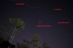 quadrantid meteor dickinson david