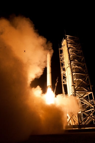 An unfortunate frog at the launch of LADEE from the Wallops Island Flight Facility in Virginia on September 6, 2013. Credit NASA/Wallops/Mid-Atlantic Regional Spaceport.