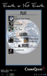 "Earth or Not Earth" Main Menu - Click to embiggen