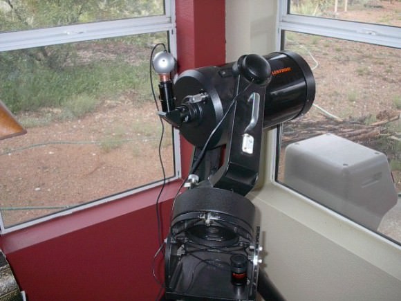 Converted "Planetcam" installed on the 'scope.