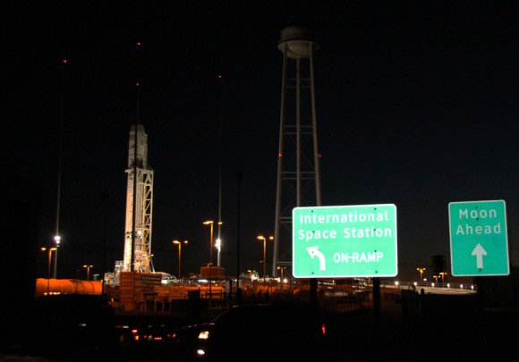 Antares commercial rocket awaits Jan. 8 blastoff to the ISS from on ramp at Launch Pad 0A at NASA Wallops Flight Facility, VA. Credit: Ken Kremer - kenkremer.com